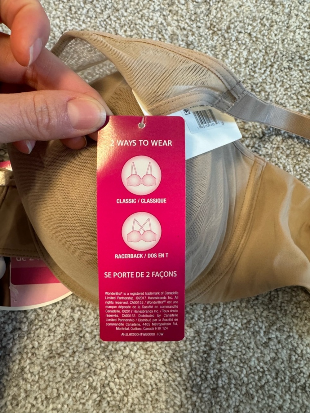 Wonderbra Nude/Tan T-Shirt Bra - Picture 2 of 7
